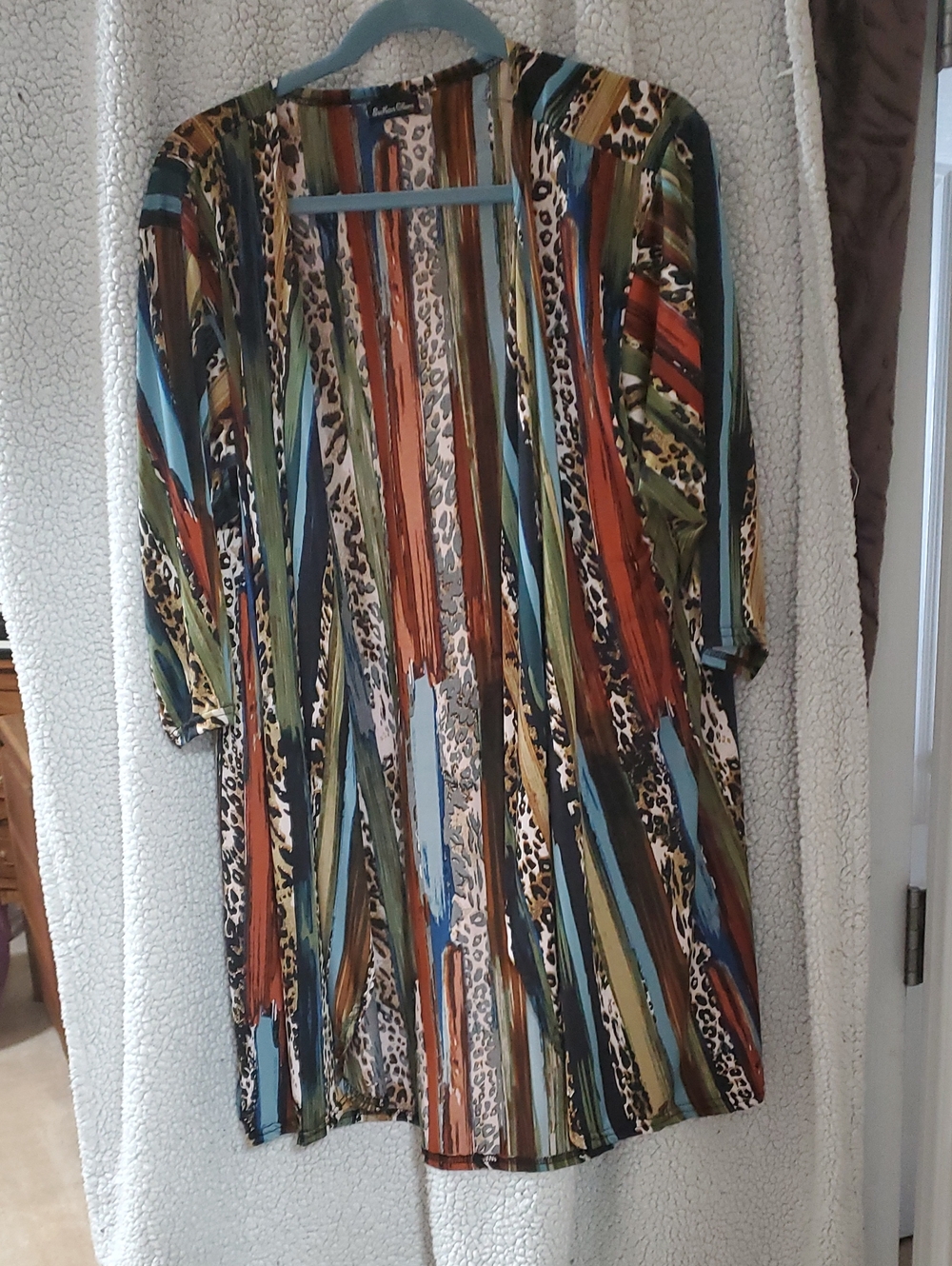 New Wothout Tags : Multi-Color Striped & Leopard Print Women's Cardrgin